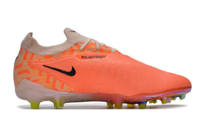 Unisex Nike Phantom GX Elite FG Football Boots - Orange/Black/Purple