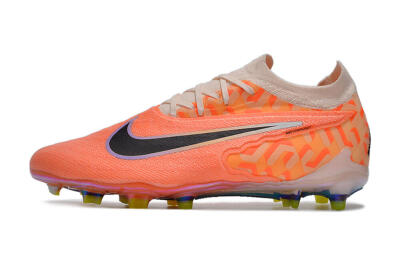 Unisex Nike Phantom GX Elite FG Football Boots - Orange/Black/Purple