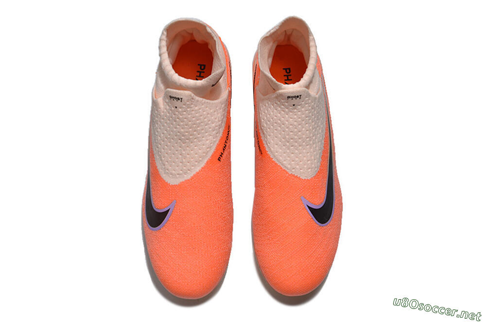 Unisex Nike Phantom GX DF Elite FG Football Boots - Orange/Black/Purple 4