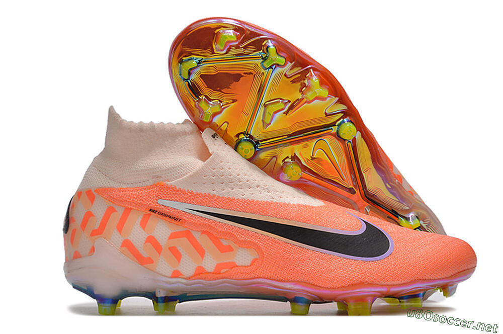 Unisex Nike Phantom GX DF Elite FG Football Boots - Orange/Black/Purple 2