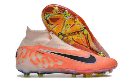 Unisex Nike Phantom GX DF Elite FG Football Boots - Orange/Black/Purple
