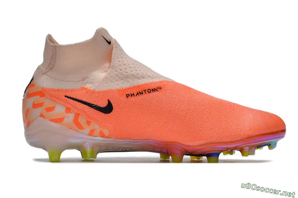Unisex Nike Phantom GX DF Elite FG Football Boots - Orange/Black/Purple 7