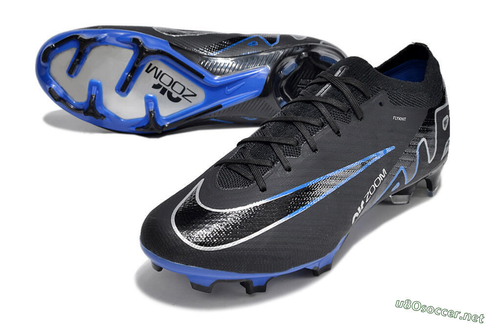Unisex Nike Air Zoom Vapor 15 Elite SE FG Football Boots - Black/Blue/White 3