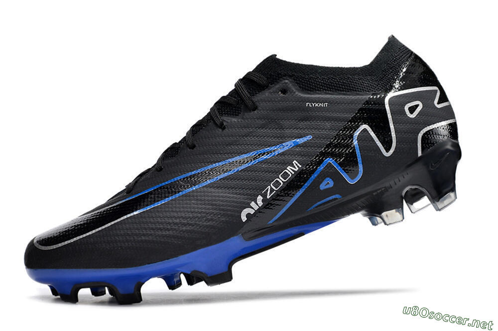 Unisex Nike Air Zoom Vapor 15 Elite SE FG Football Boots - Black/Blue/White 5