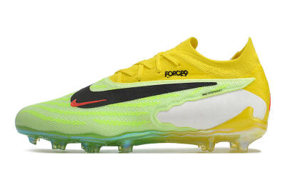 Unisex Nike Phantom GX Elite FG Football Boots - Yellow/Green/Black/Red