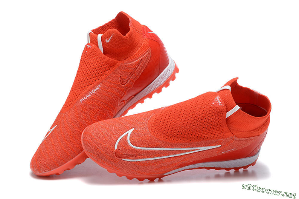 Men's Nike Phantom GX Elite DF TF Football Shoes - Red/White 5
