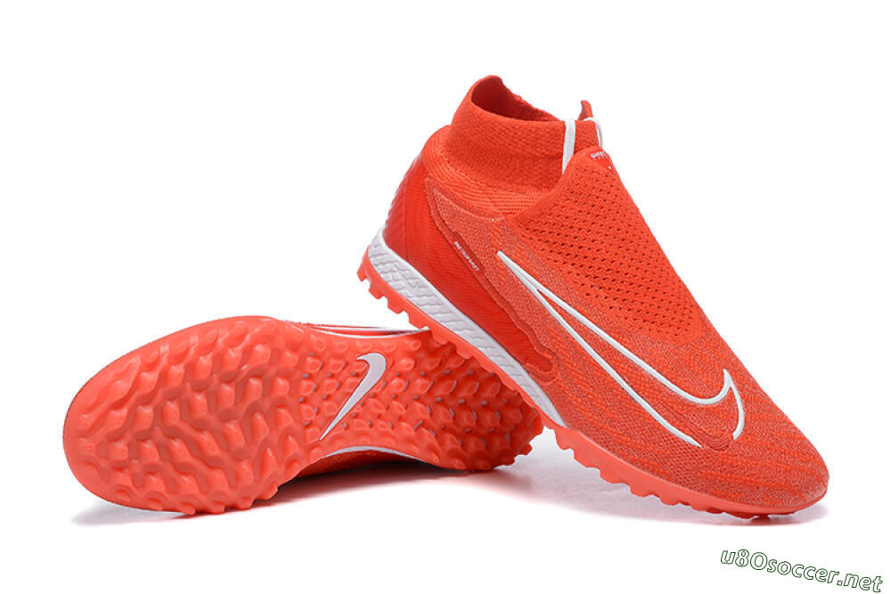 Men's Nike Phantom GX Elite DF TF Football Shoes - Red/White 4