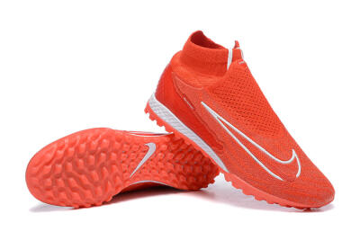 Men's Nike Phantom GX Elite DF TF Football Shoes - Red/White