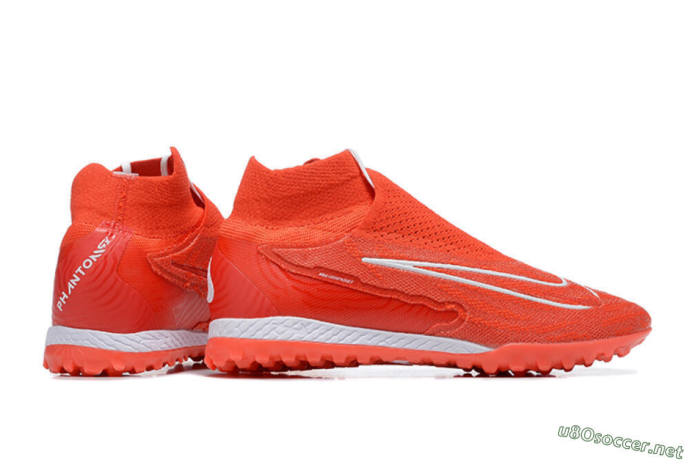 Men's Nike Phantom GX Elite DF TF Football Shoes - Red/White 8