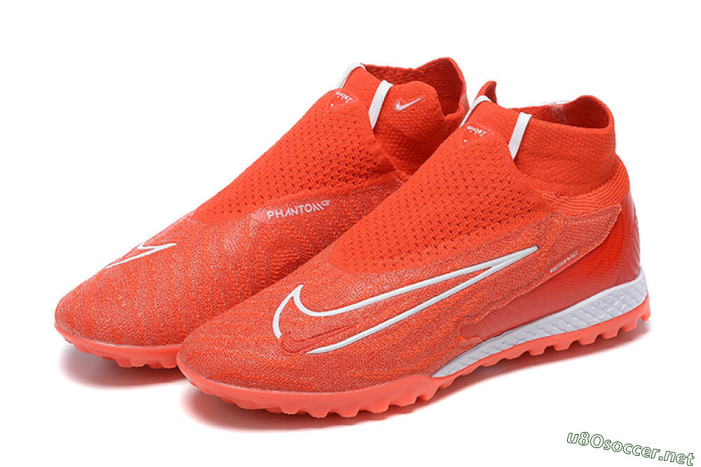 Men's Nike Phantom GX Elite DF TF Football Shoes - Red/White 9