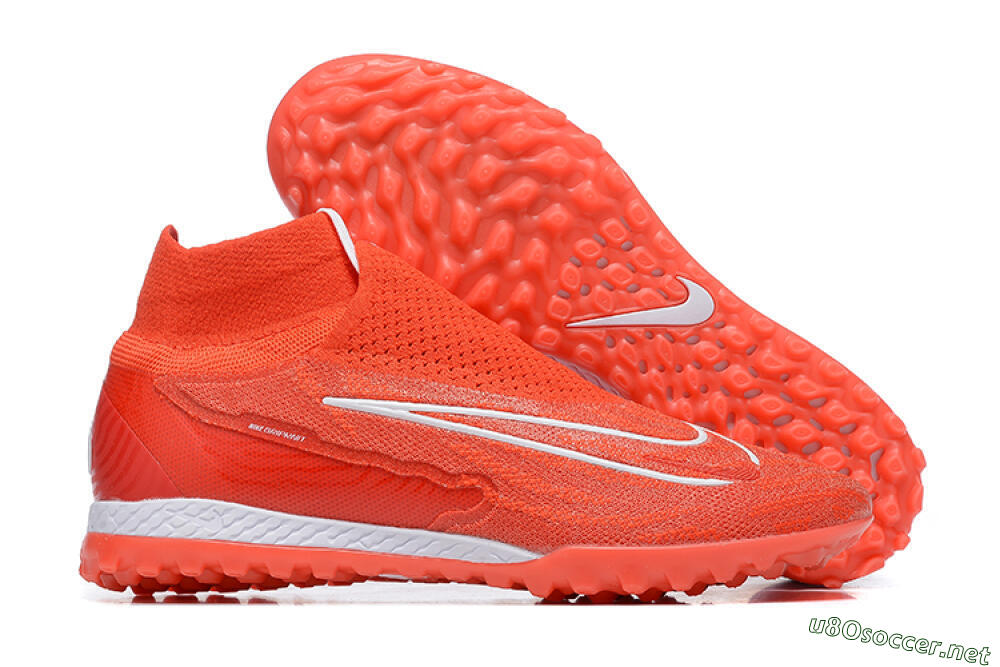 Men's Nike Phantom GX Elite DF TF Football Shoes - Red/White 2