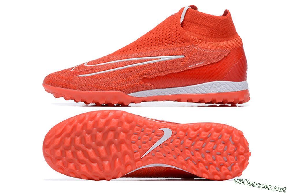 Men's Nike Phantom GX Elite DF TF Football Shoes - Red/White 1