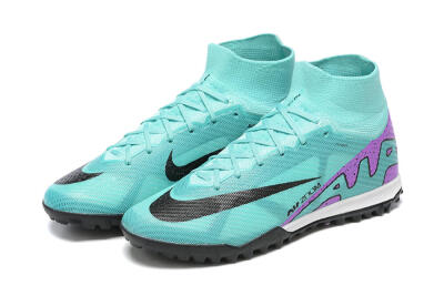 Men's Nike Air Zoom Mercurial Superfly 9 Elite TF Football Shoes - Blue/Black/Purple