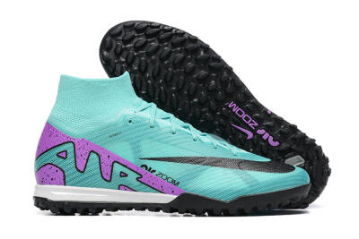 Men's Nike Air Zoom Mercurial Superfly 9 Elite TF Football Shoes - Blue/Black/Purple