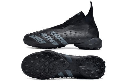 Unisex Adidas Predator Freak+ TF Football Shoes - Black/Silver