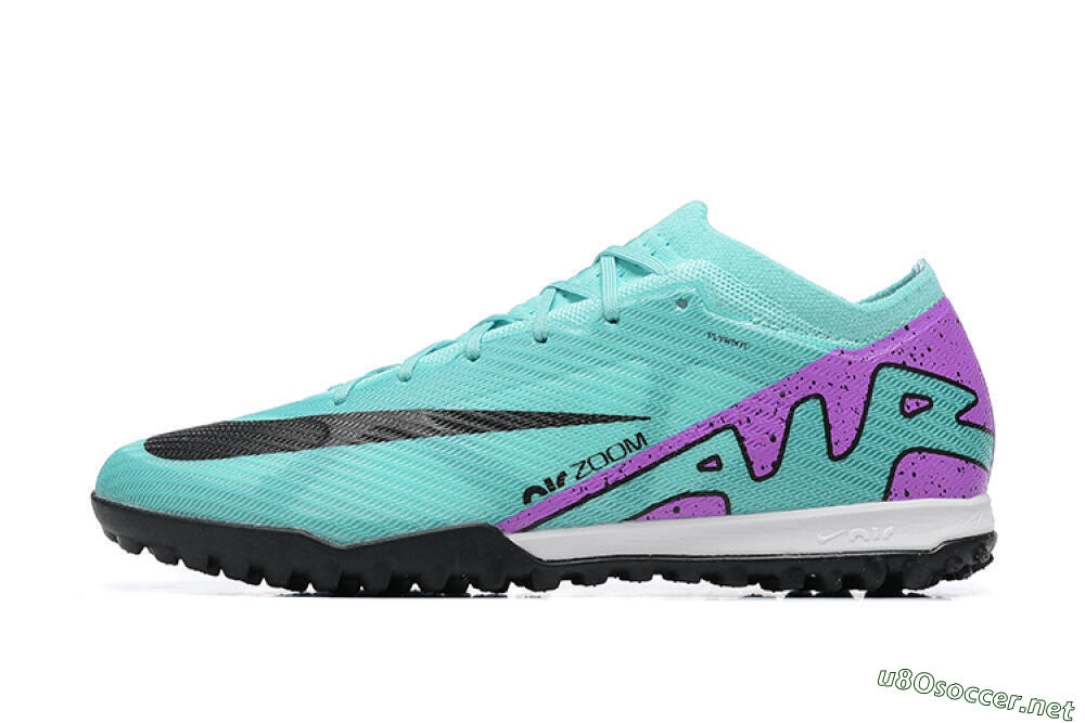 Men's Nike Air Zoom Mercurial Vapor 15 Elite TF Football Shoes - Blue/Black/Purple 2