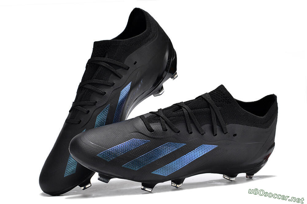 Men's Adidas X Speedportal .1 2022 World Cup FG Football Boots - Black/Blue 5