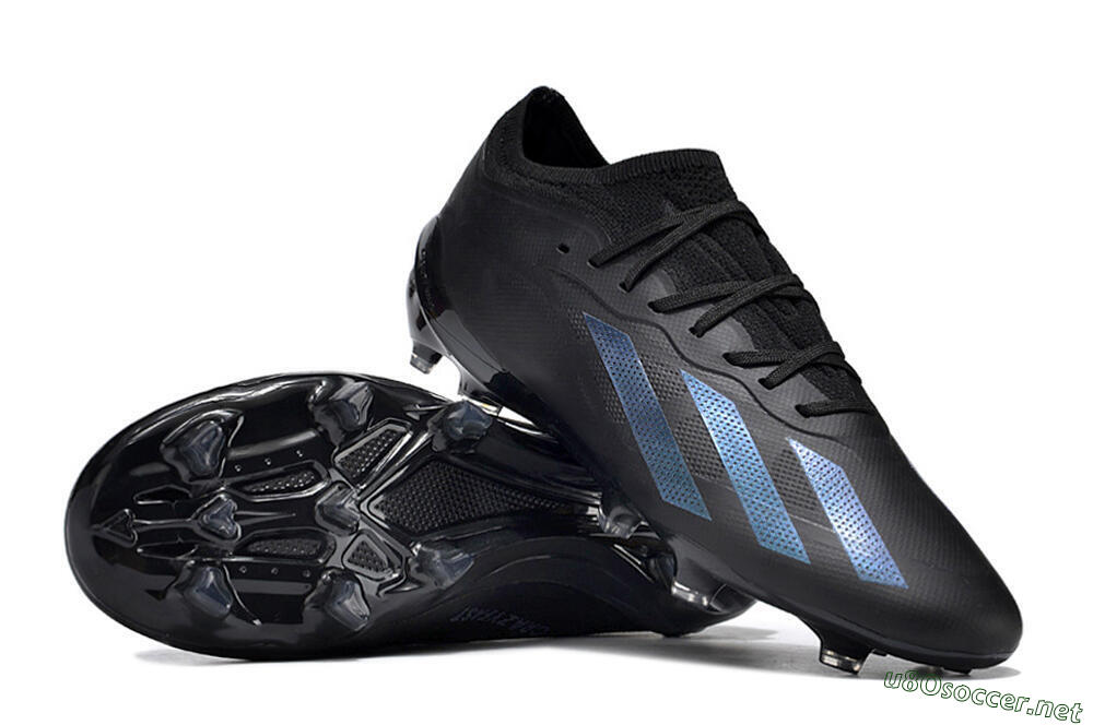 Men's Adidas X Speedportal .1 2022 World Cup FG Football Boots - Black/Blue 4