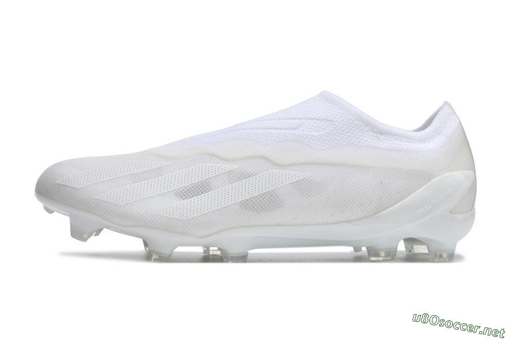 Men's Adidas X Crazyfast+ LL FG Football Boots - White/White/White 0