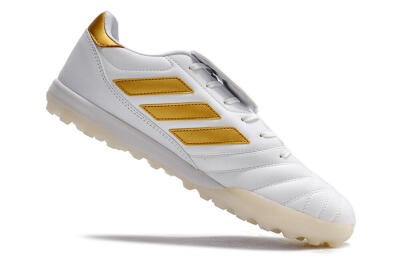 Men's Adidas Copa Gloro TF Football Shoes - White/Gold