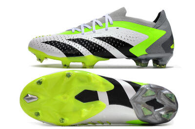 Men's Adidas Predator Accuracy.1 FG Football Boots - White/Black/Green/Grey