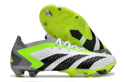 Men's Adidas Predator Accuracy.1 FG Football Boots - White/Black/Green/Grey