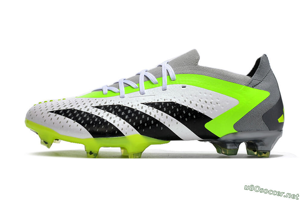 Men's Adidas Predator Accuracy.1 FG Football Boots - White/Black/Green/Grey 0