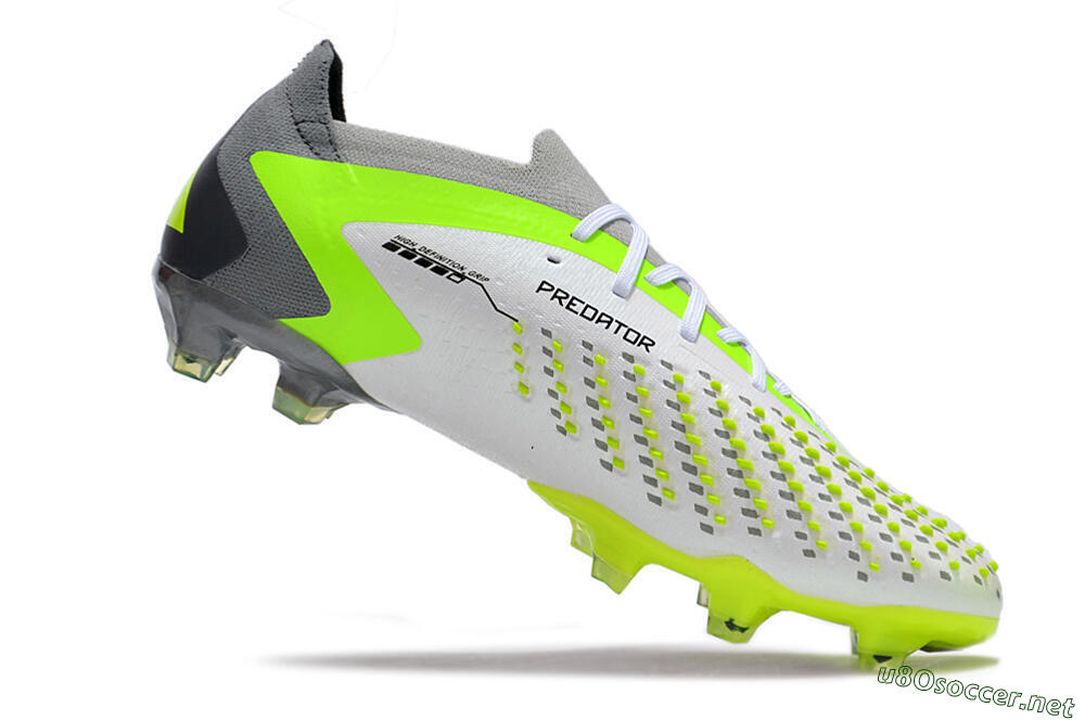 Men's Adidas Predator Accuracy.1 FG Football Boots - White/Black/Green/Grey 4