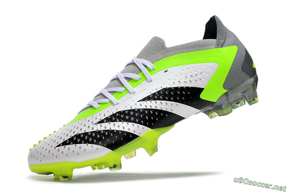 Men's Adidas Predator Accuracy.1 FG Football Boots - White/Black/Green/Grey 5