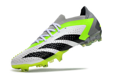 Men's Adidas Predator Accuracy.1 FG Football Boots - White/Black/Green/Grey