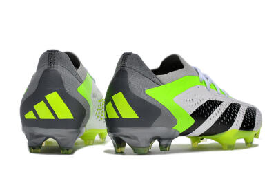 Men's Adidas Predator Accuracy.1 FG Football Boots - White/Black/Green/Grey