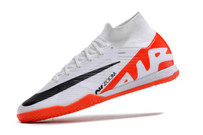 Men's Nike Air Zoom Mercurial Superfly 9 Elite IC Football Shoes - White/Black/Red