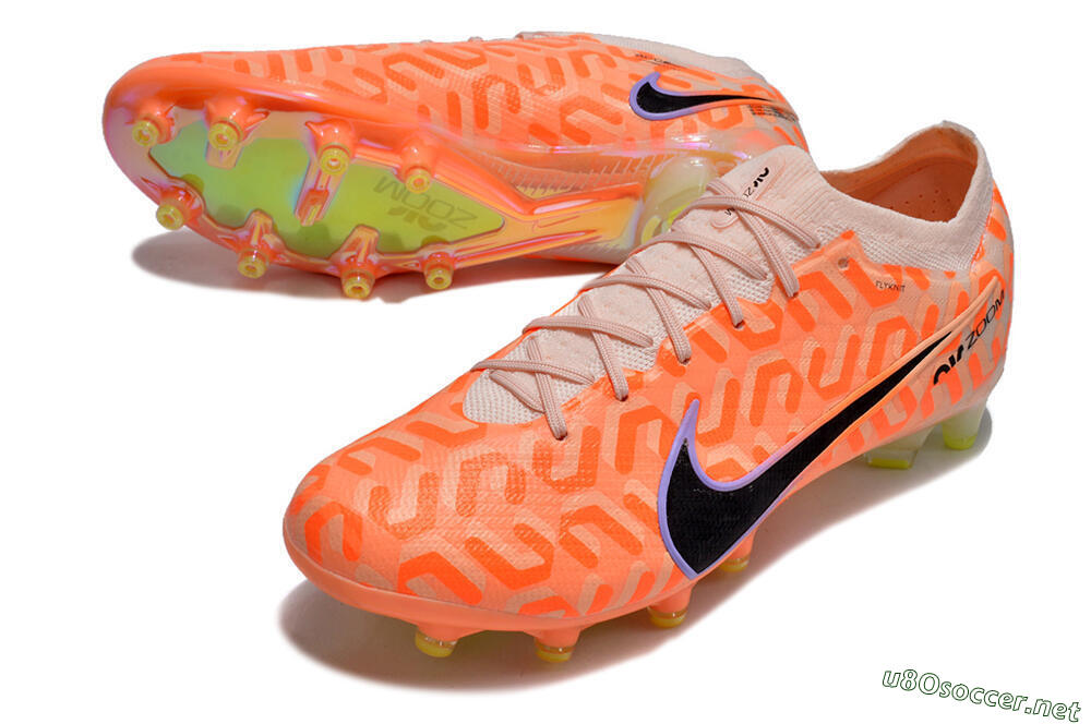 Men's Nike Air Zoom Mercurial Vapor 15 Elite AG Football Boots - Orange/Black/Purple 3