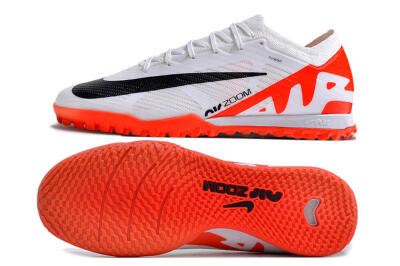 Men's Nike Air Zoom Mercurial Vapor 15 Elite IC Football Shoes - White/Black/Red
