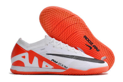 Men's Nike Air Zoom Mercurial Vapor 15 Elite IC Football Shoes - White/Black/Red