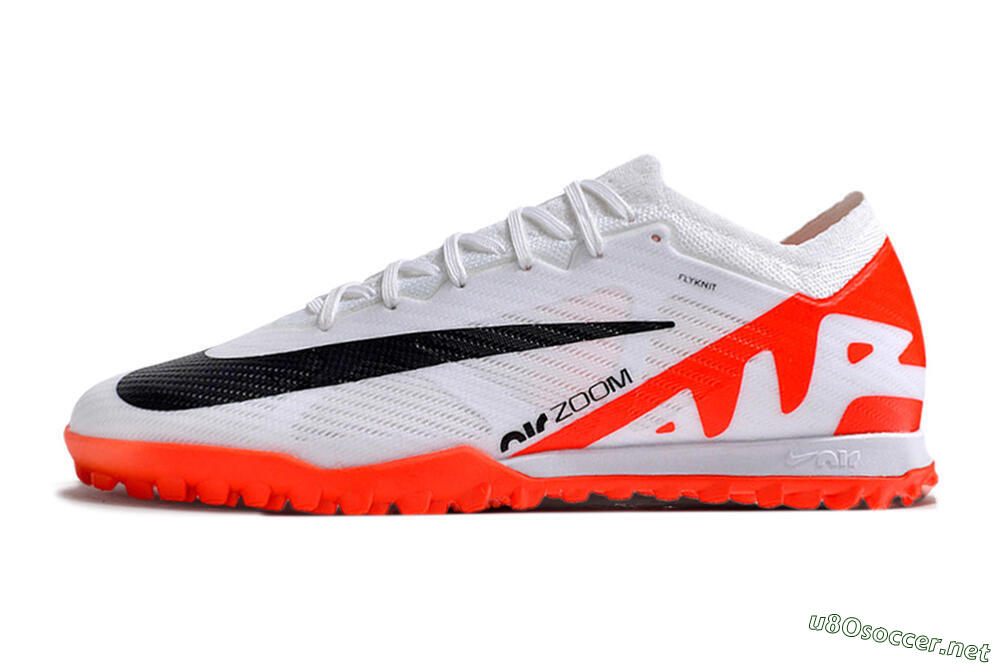 Men's Nike Air Zoom Mercurial Vapor 15 Elite IC Football Shoes - White/Black/Red 0