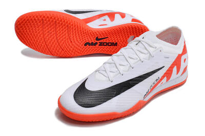 Men's Nike Air Zoom Mercurial Vapor 15 Elite IC Football Shoes - White/Black/Red