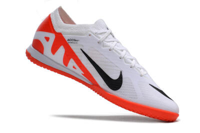 Men's Nike Air Zoom Mercurial Vapor 15 Elite IC Football Shoes - White/Black/Red