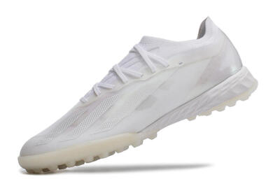Men's Adidas X Crazyfast.1 TF Football Shoes - White/Silver