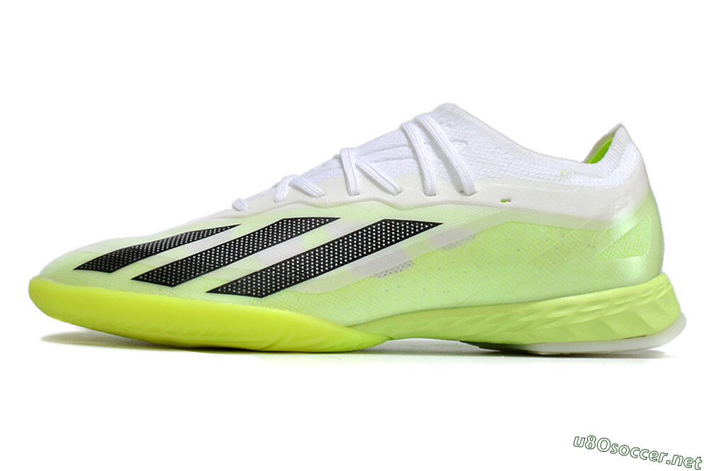 Men's Adidas X Crazyfast.1 IC Football Shoes - Green/White/Black 0