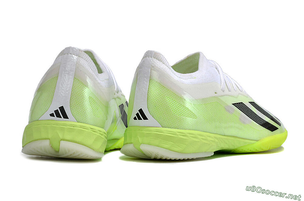 Men's Adidas X Crazyfast.1 IC Football Shoes - Green/White/Black 6