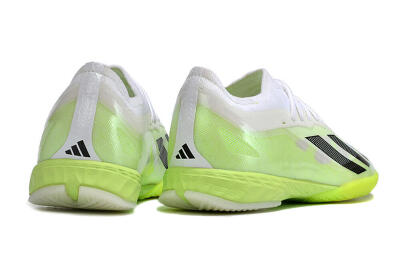 Men's Adidas X Crazyfast.1 IC Football Shoes - Green/White/Black