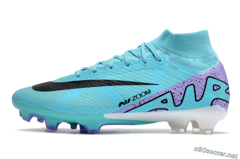 Men's Nike Air Zoom Mercurial Superfly 15 Elite FG Football Boots - Blue/Black/Purple 0