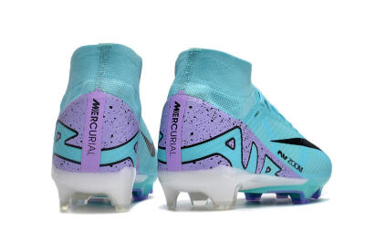 Men's Nike Air Zoom Mercurial Superfly 15 Elite FG Football Boots - Blue/Black/Purple