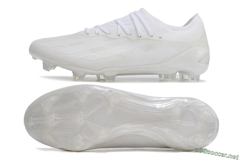 Men's Adidas X Crazyfast.1 FG Football Boots - White/White/White 1