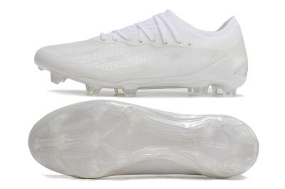 Men's Adidas X Crazyfast.1 FG Football Boots - White/White/White