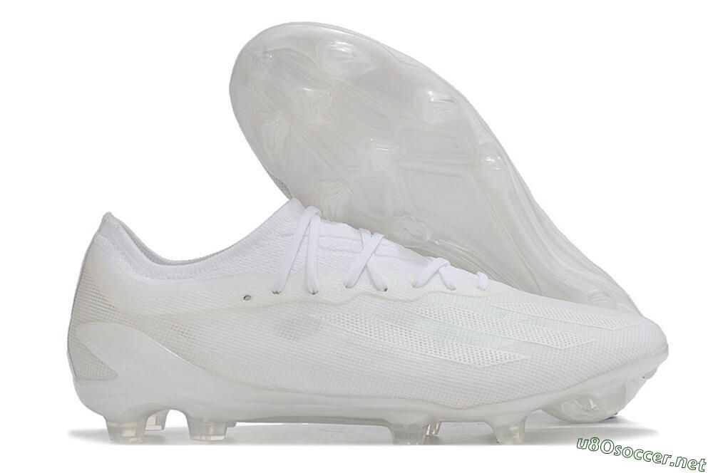 Men's Adidas X Crazyfast.1 FG Football Boots - White/White/White 2