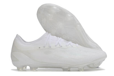 Men's Adidas X Crazyfast.1 FG Football Boots - White/White/White