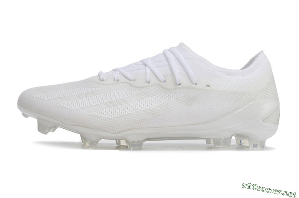 Men's Adidas X Crazyfast.1 FG Football Boots - White/White/White 0