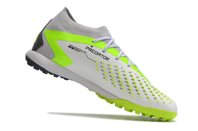 Men's Adidas Predator Accuracy.1 TF Football Shoes - White/Black/Green